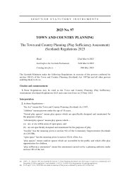 Town and Country Planning (Play Sufficiency Assessment) (Scotland) Regulations 2023