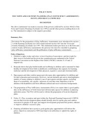Policy Note to the Town and Country Planning (Play Sufficiency Assessment) (Scotland) Regulations 2023. SSI 2023/97