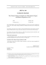 Climate Change (Scotland) Act 2009 (Interim Target) Amendment Regulations 2023