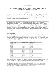 Policy Note to the Climate Change (Scotland) Act 2009 (Interim Target) Amendment Regulations 2023. SSI 2023/164