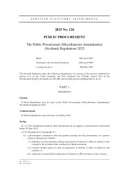 Public Procurement (Miscellaneous Amendments) (Scotland) Regulations 2023