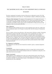 Policy Note to the Transport (Scotland) Act 2019 Amendment Regulations 2023. SSI 2023/347