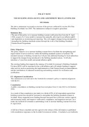 Policy Note to the Building (Fees) (Scotland) Amendment Regulations 2024. SSI 2024/46