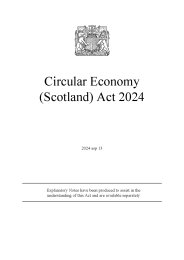 Circular economy (Scotland) Act 2024