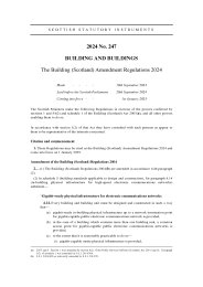 Building (Scotland) Amendment Regulations 2024