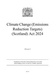 Climate Change (Emissions Reduction Targets) (Scotland) Act 2024. asp 15