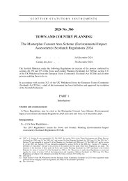 Masterplan Consent Area Scheme (Environmental Impact Assessment) (Scotland) Regulations 2024