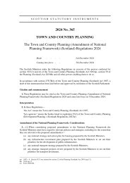 Town and Country Planning (Amendment of National Planning Framework) (Scotland) Regulations 2024