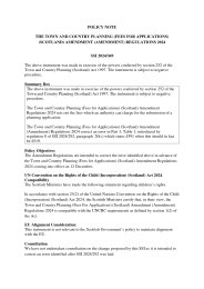 Policy Note to the Town and Country Planning (Fees for Applications) (Scotland) Amendment (Amendment) Regulations 2024. SSI 2024/369
