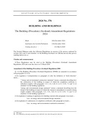 Building (Procedure) (Scotland) Amendment Regulations 2024