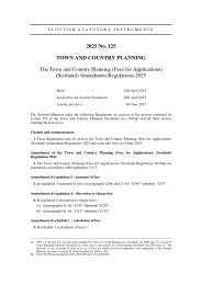 Town and Country Planning (Fees for Applications) (Scotland) Amendment Regulations 2025