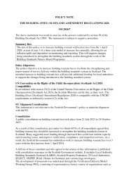 Policy Note to the Building (Fees) (Scotland) Amendment Regulations 2026. SSI 2026/7
