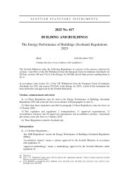 Energy Performance of Buildings (Scotland) Regulations 2025