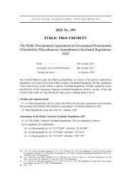 Public Procurement (Agreement on Government Procurement) (Thresholds) (Miscellaneous Amendments) (Scotland) Regulations 2025