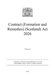 Contract (Formation and Remedies) (Scotland) Act 2026. asp 10