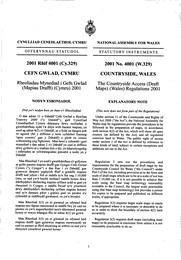 Countryside Access (Draft Maps) (Wales) Regulations 2001. (W.329)