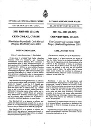 Countryside Access (Draft Maps) (Wales) Regulations 2001. (W.329)