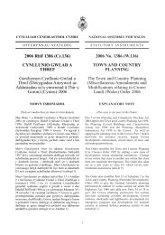 Town and Country Planning (Miscellaneous Amendments and Modifications Relating to Crown Land) (Wales) Order 2006. (W.136)