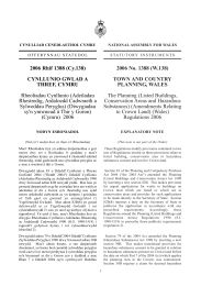 Planning (Listed Buildings, Conservation Areas and Hazardous Substances) (Amendments Relating to Crown Land) (Wales) Regulations 2006. (W.138)