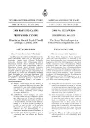 Street Works (Inspection Fees) (Amendment) (Wales) Regulations 2006. (W.150)