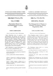 Management of Houses in Multiple Occupation (Wales) Regulations 2006. (W.175)