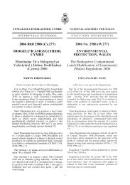 Radioactive Contaminated Land (Modification of Enactments) (Wales) Regulations 2006 (W.277)