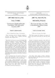 Caravan Sites Act 1968 (Amendment) (Wales) Order 2007. (W.274)