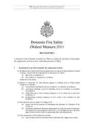 Domestic Fire Safety (Wales) Measure 2011. (nawm. 3)