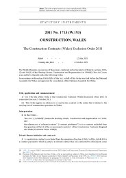 Construction Contracts (Wales) Exclusion Order 2011 (W.193)