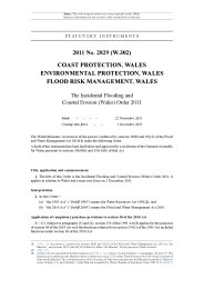 Incidental Flooding and Coastal Erosion (Wales) Order 2011 (W.302)