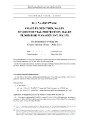 Incidental Flooding and Coastal Erosion (Wales) Order 2011 (W.302)