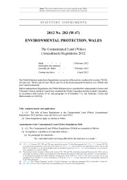 Contaminated land (Wales) (Amendment) Regulations 2012. (W.47)