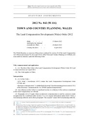 Land Compensation Development (Wales) Order 2012 (W.116)