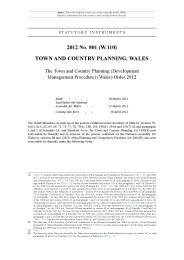 Town and Country Planning (Development Management Procedure) (Wales) Order 2012 (Includes correction slip dated November 2012)