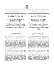 Town and Country Planning (Non-Material Changes and Correction of Errors) (Wales) order 2014. (W.182)