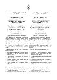 Developments of National Significance (Procedure) (Wales) Order 2016