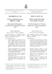 Developments of National Significance (Wales) Regulations 2016. (W.26)