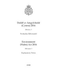 Explanatory Notes to the Environment (Wales) Act 2016 (anaw. 3)