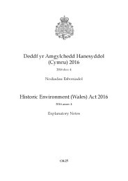 Explanatory Notes to the Historic Environment (Wales) Act 2016 (anaw. 4)