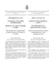 Environmental Noise (Wales) (Amendment) (EU Exit) Regulations 2019. (W.61)