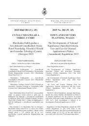 Developments of National Significance (Specified Criteria, Fees and Fees for Deemed Applications) (Wales) (Amendment) Regulations 2019 (W.65)