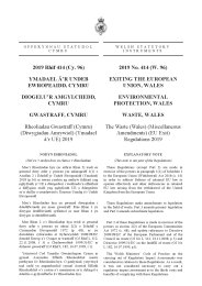 Waste (Wales) (Miscellaneous Amendments) (EU Exit) Regulations 2019 (W.96)