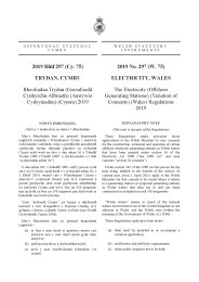 Electricity (Offshore Generating Stations) (Variation of Consents) (Wales) Regulations 2019 (W.75)