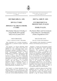 Rural Affairs and Environment (Miscellaneous Amendments) (Wales) Regulations 2019. (W.249)