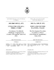 Development Procedure (Consultees) (Wales) (Miscellaneous Amendments) Order 2021 (W.297) (Includes correction slip dated November 2021)