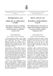Building Safety (Description of Higher-Risk Building) (Design and Construction Phase) (Wales) Regulations 2023 (W.213)