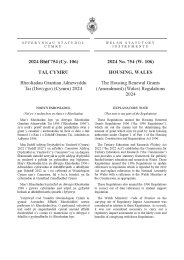 Housing Renewal Grants (Amendment) (Wales) Regulations 2024