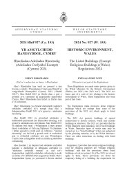 Listed Buildings (Exempt Religious Buildings) (Wales) Regulations 2024 (W.153)