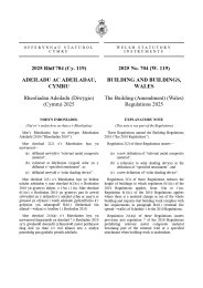 Building (Amendment) (Wales) Regulations 2025 (W.119)