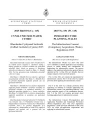 Infrastructure Consent (Compulsory Acquisition) (Wales) Regulations 2025 (W.115)